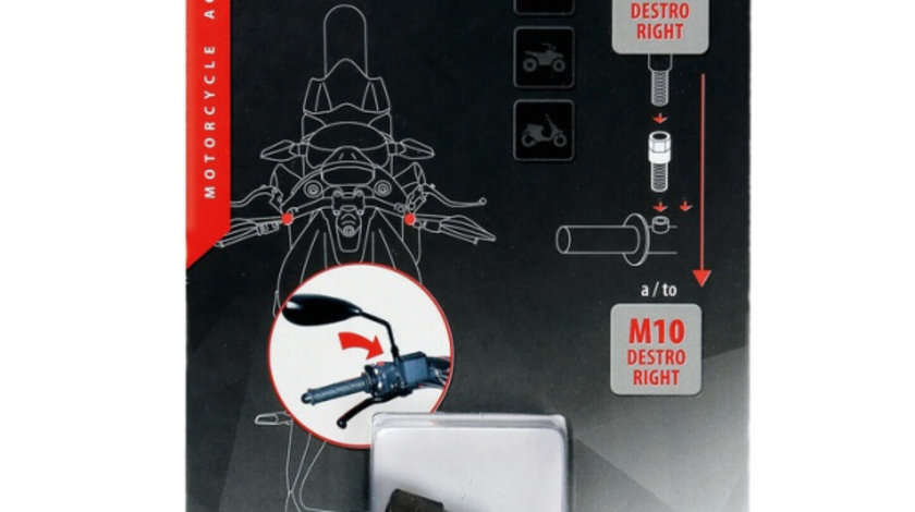 Adaptor Oglinda Moto Lampa M10, Filet Dreapta - Dreapta LAM90138