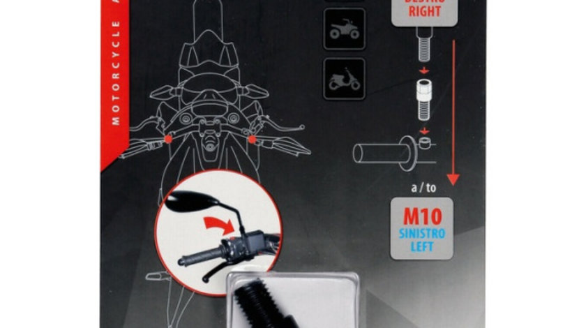 Adaptor Oglinda Moto Lampa M10, Filet Dreapta - Stanga LAM90137