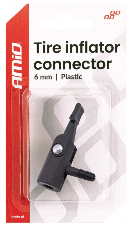 Adaptor Plastic Furtun Compresor Pentru Roata Amio 6mm 04501