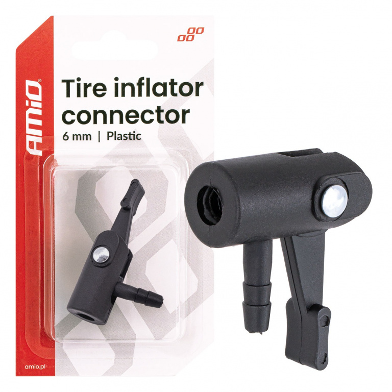Adaptor Plastic Furtun Compresor Pentru Roata Amio 6mm 04501