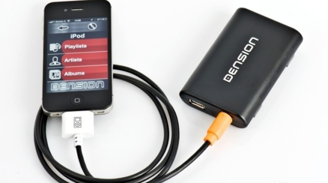Adaptor USB iPod iPhone AUX-IN dedicat BMW E36 E46 E39 E38 X5 E53 Z3 Z8 Dension Gateway 300 GW33BM1