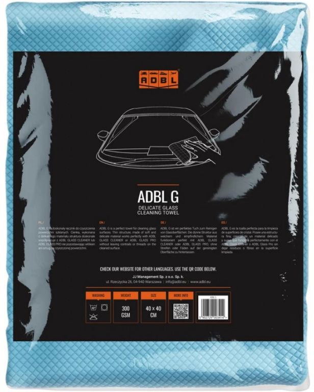Adbl G Laveta Microfibra Curatat Geamuri 300 GSM 40X40 ADB000380