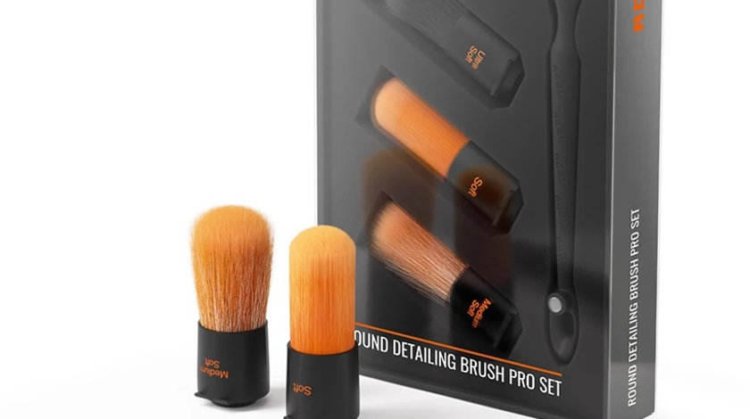 Adbl Round Detailing Brush Pro Set Set Pensule Perii Rotunde Detailing ADB000492