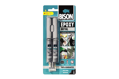 Adeziv Epoxidic Bicomponent Metalic 2x12 Ml Bison 400004