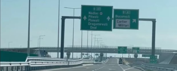Adio, aglomeratie in trafic! S-a deschis o noua portiune de drum de pe Autostrada de Centura A0