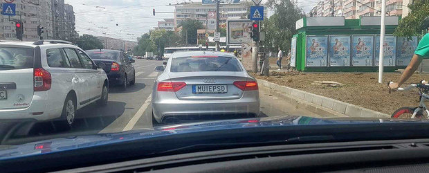 Adio M*IEPSD? Audi-ul cu numere personalizate cu dedicatie are interzis la circulatie in Romania?