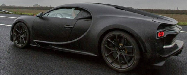 Adio secrete: Noul Bugatti Chiron pozeaza complet necamuflat. UPDATE FOTO!