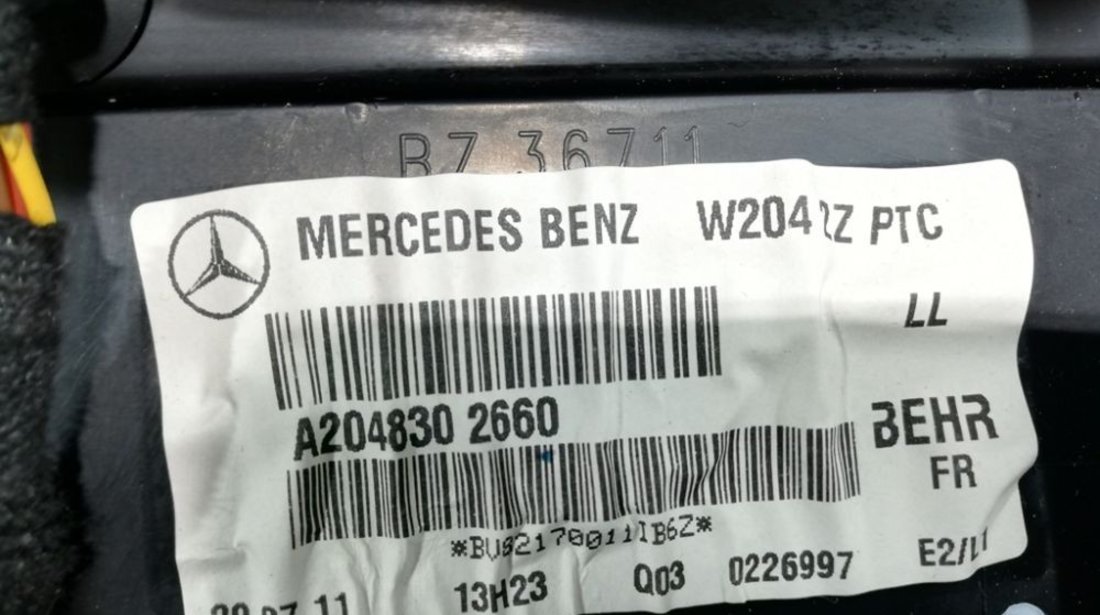 Aeroterma Mercedes C Class W204 cod A2048302660 An 2007 2008 2009 2010 2011 2012 2013 2014