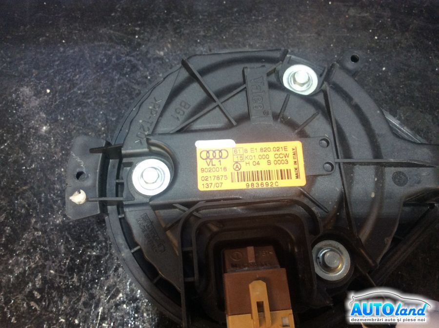 Aeroterma ventilator Habitaclu Incalzire 8e1820021e Audi A4 8EC 2004-2008