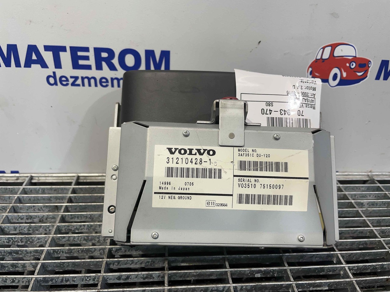 AFISAJ BORD VOLVO S80 2.4 D - (2006 2016