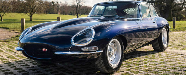 Ai putea sa juri ca este un Jaguar E-Type original. De fapt vorbim despre o versiune modernizata care costa o mica avere