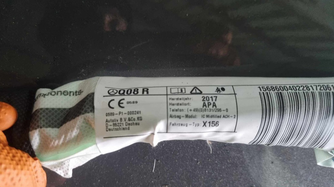 Airbag cortina dreapta Mercedes-Benz GLA (X156) cod A1568600402