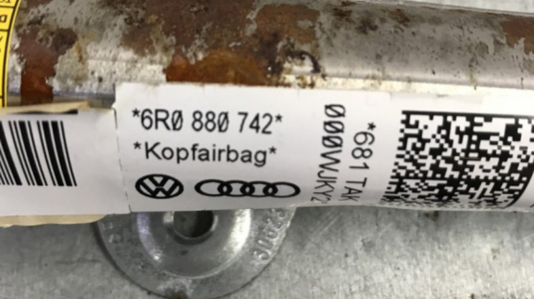 Airbag cortina dreapta Volkswagen Polo 6R 1.2 TSI,CBZ 90cp Manual sedan 2013 (6R0880742)