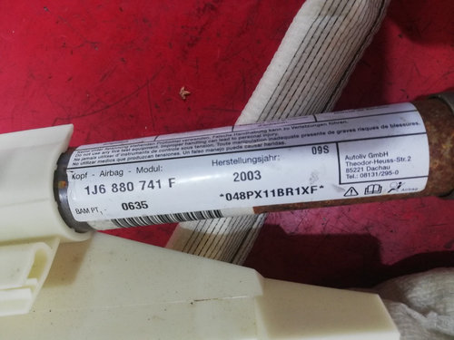 AIRBAG CORTINA stanga VOLKSWAGEN GOLF 4 1J6880741F / 1J6880741F