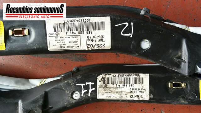 AIRBAG CORTINA VOLKSWAGEN PASSAT 3B9880741J / 3B9880742J3B9880741J / 3B9880742J