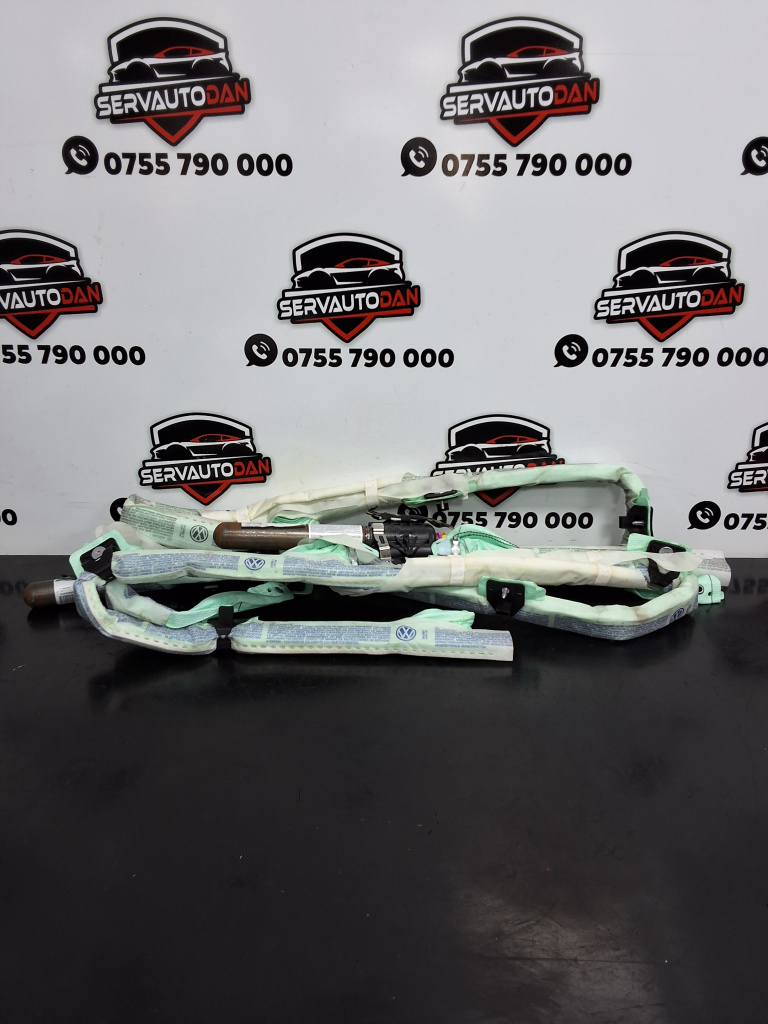 Airbag cortina Volkswagen Passat B6 3C (2005-2010) 2.0 Motorina 2009, SET STANGA+DREAPTA / COMBI / 3C0880742D / 3C0880741D