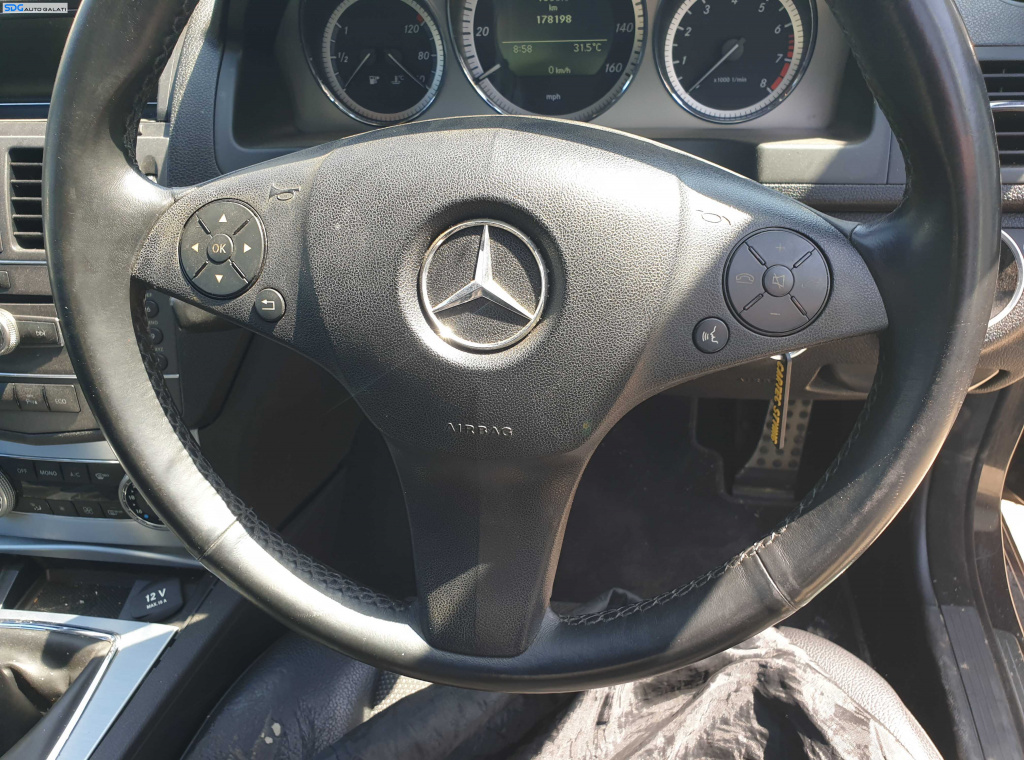 Airbag de pe Volan 3 Spite cu Comenzi Mercedes Clasa C Class W204 NFL Non Facelift 2007 - 2011 [K6233]