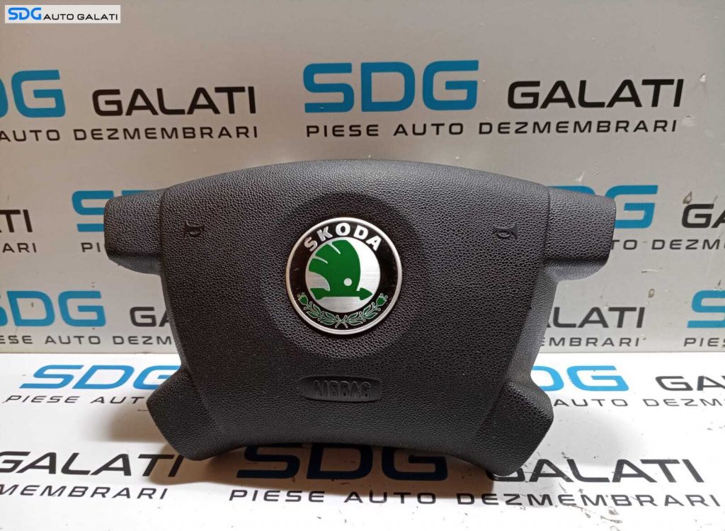 Airbag de pe Volan in 4 Spite Skoda Fabia 1 2000 - 2007 Cod 122421200 61305245D [M7681]