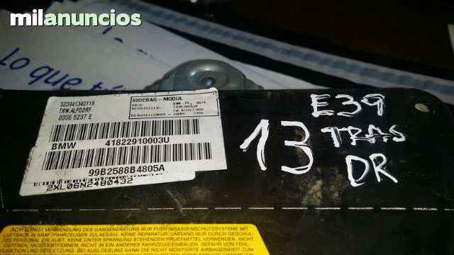 AIRBAG LATERAL BMW E39 SERIE 5 40822909903Q / 41822910003U40822909903Q / 41822910003U