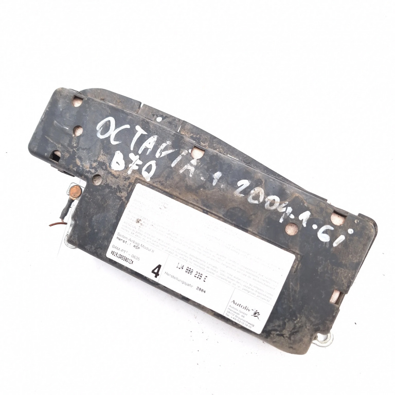 Airbag Lateral Skoda Octavia 1 (1U) 1996-2010 Portiera Fata Stanga 1J4880239E, 1J4 880 239 E, *019Jdr55001Z*, 019Jdr55001Z, Bam-Pt1 - 0635, Bampt1 - 0635, Bam-Pt10635, Bampt10635 Autoliv