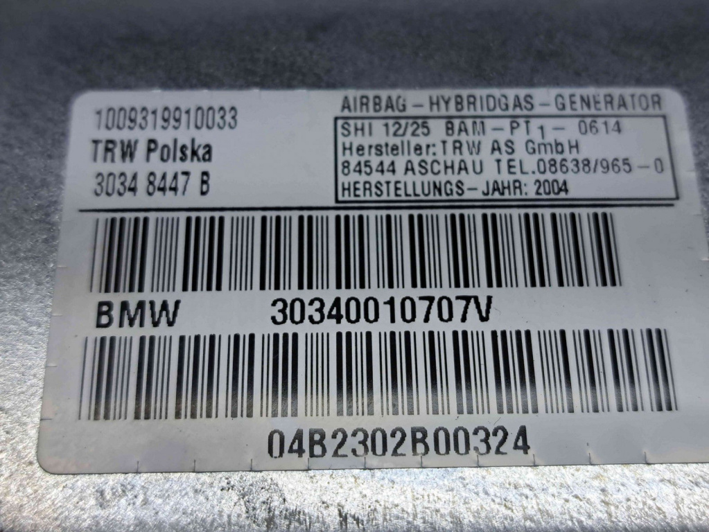 Airbag lateral stanga Bmw X3 (E83) [Fabr 2003-2009] 30340010707V