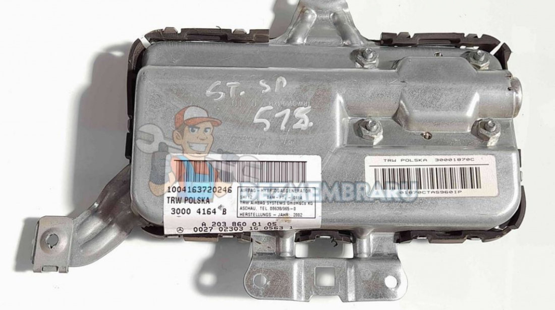 Airbag lateral stanga Mercedes Clasa C (W203) [Fabr 2000-2007] A2038600105