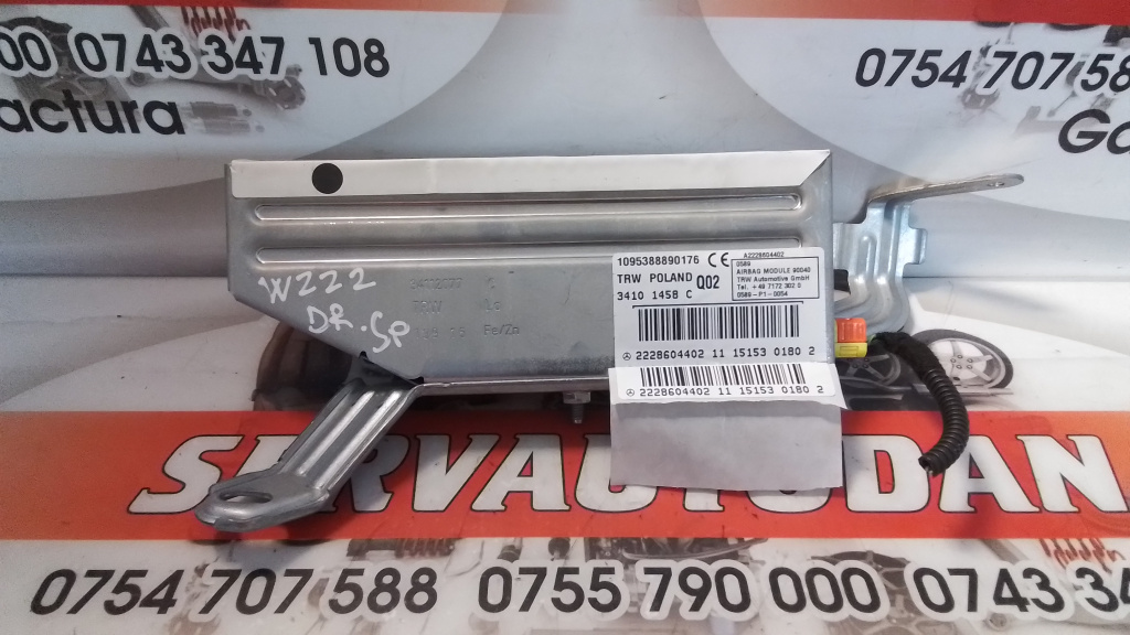 Airbag Mercedes-Benz S-Class (2014->) [W222] 3.0 Motorina 2018, 2228604402