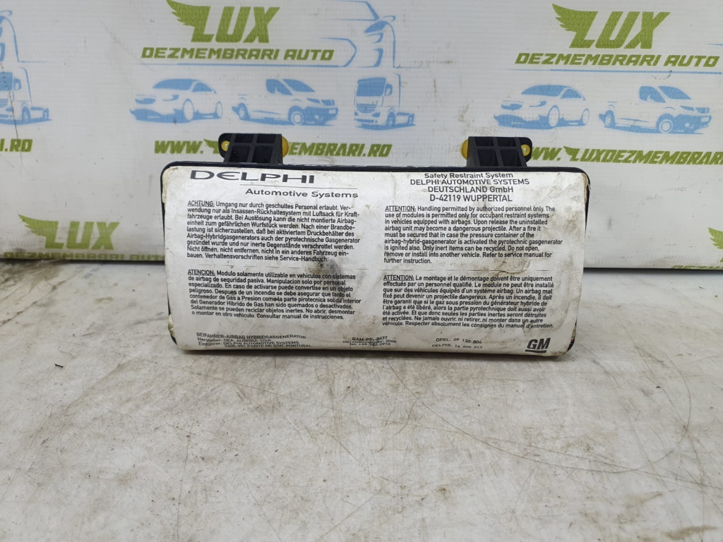 Airbag pasager 16835554 Opel Meriva [2002 - 2006]