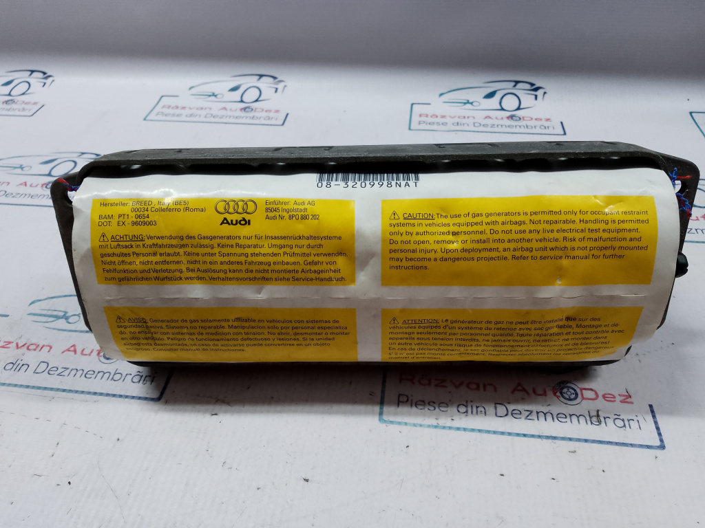 Airbag pasager Audi A3 2008, 8P0880202