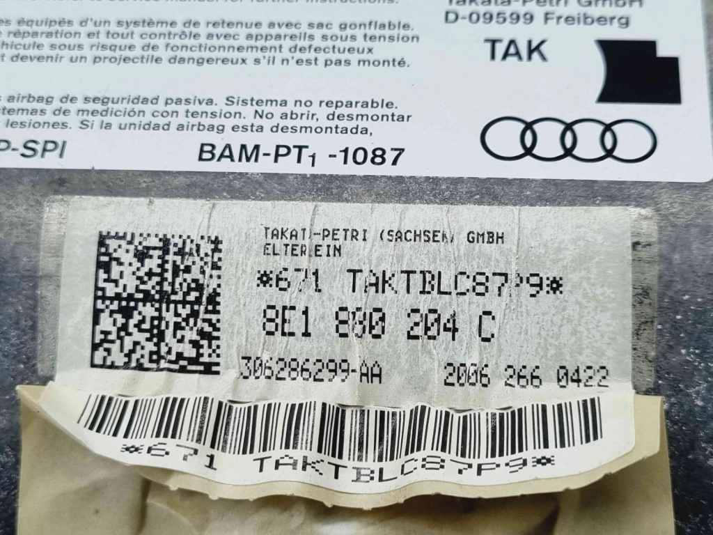Airbag pasager Audi A4 (8EC, B7) [Fabr 2004-2008] 8E1880204C