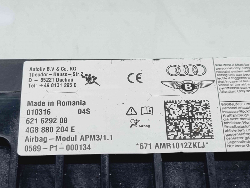 Airbag pasager Audi A6 (4GC, C7) Facelift S-line [Fabr 2012-2017] 4G8880204E