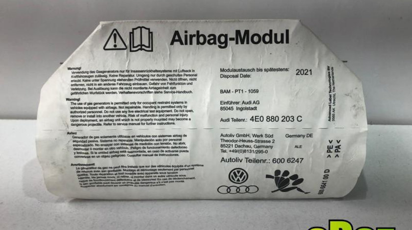 Airbag pasager Audi A8 (2002-2009) [4E] D3 4e0880203c