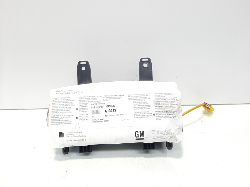 Airbag pasager, cod 13250506, Opel Meriva B (id:610212)
