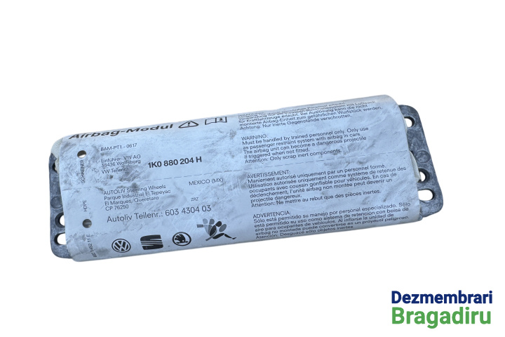 Airbag pasager Cod: 1K0880204H 1K0880204H Volkswagen VW Jetta 5 [2005 - 2011] Sedan 4-usi 1.9 TDI MT (105 hp) Cod motor: BKC, Cod cutie: GQQ, Cod culoare: LA7W