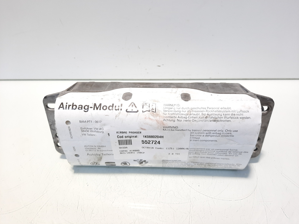 Airbag pasager, cod 1K0880204H, Skoda Octavia 2 Combi (1Z5) (id:552724)