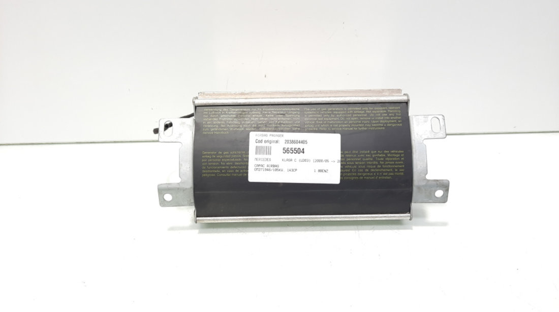 Airbag pasager, cod 2038604405, Mercedes Clasa C (W203) (id:565504)