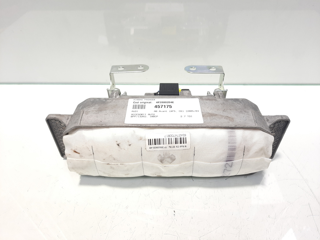 Airbag pasager, cod 4F2880204E, Audi A6 (4F2, C6)