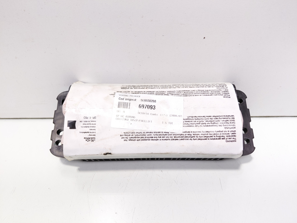 Airbag pasager, cod 5L0880208, Skoda Octavia 2 (1Z3) (idi:697093)