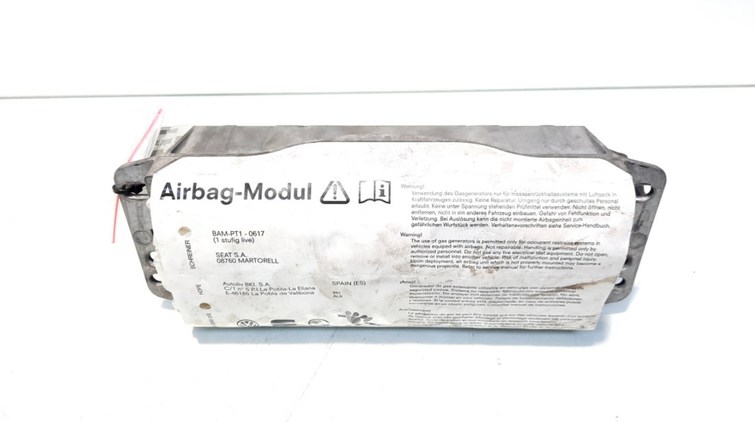 Airbag pasager, cod 5P0880204C, Seat Altea (5P1) (id:516784)