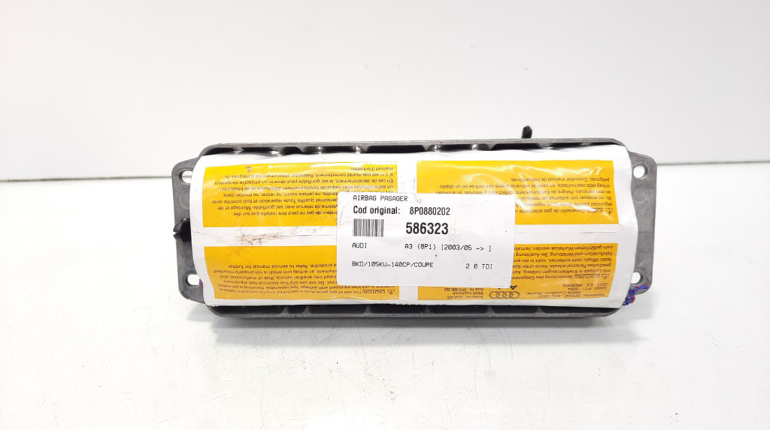 Airbag pasager, cod 8P0880202, Audi A3 Cabriolet (8P7) (idi:586323)