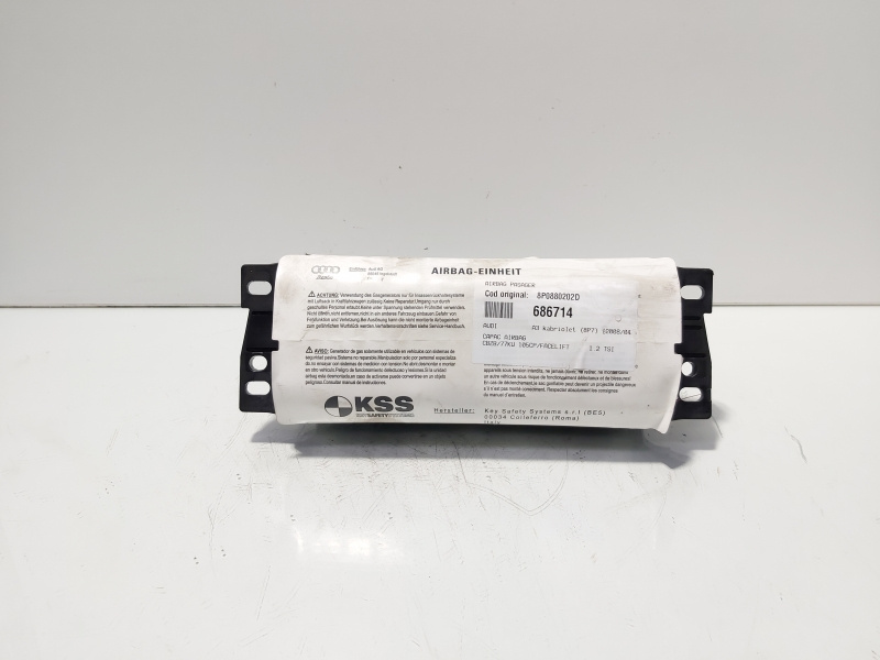 Airbag pasager, cod 8P0880202D, Audi A3 Cabriolet (8P7) (id:686714)