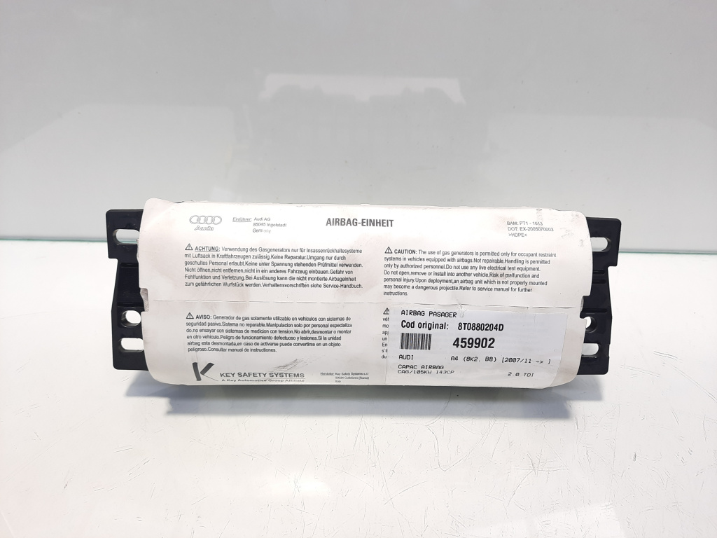 Airbag pasager, cod 8T0880204D, Audi A4 (8K2, B8) (id:459902)
