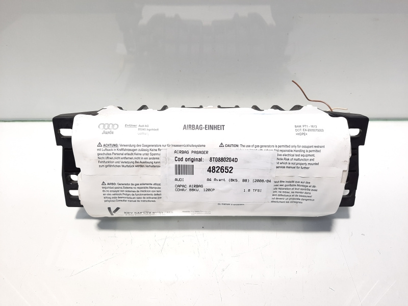 Airbag pasager, cod 8T0880204D, Audi A4 Avant (8K5, B8) (id:482652)