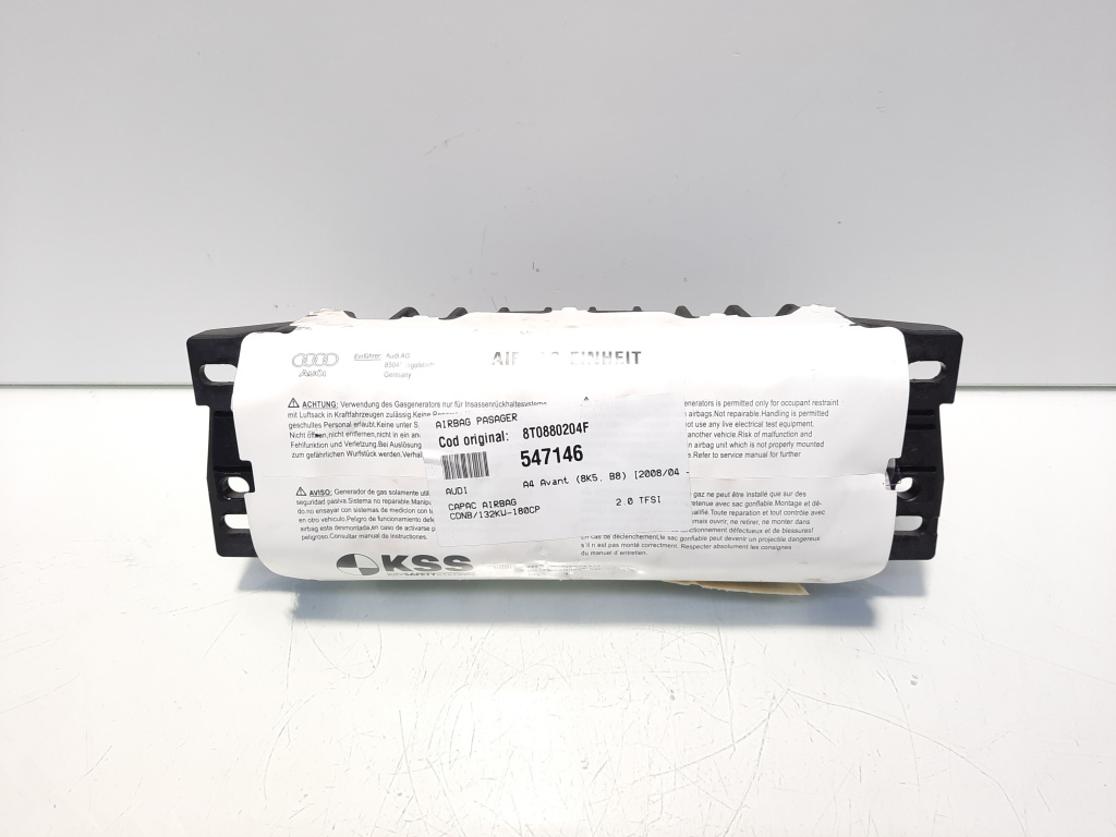 Airbag pasager, cod 8T0880204F, Audi A4 Avant (8K5, B8) (id:547146)