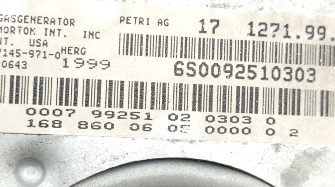 Airbag Pasager Mercedes-Benz A-CLASS (W168) 1997 - 2004 1712719901