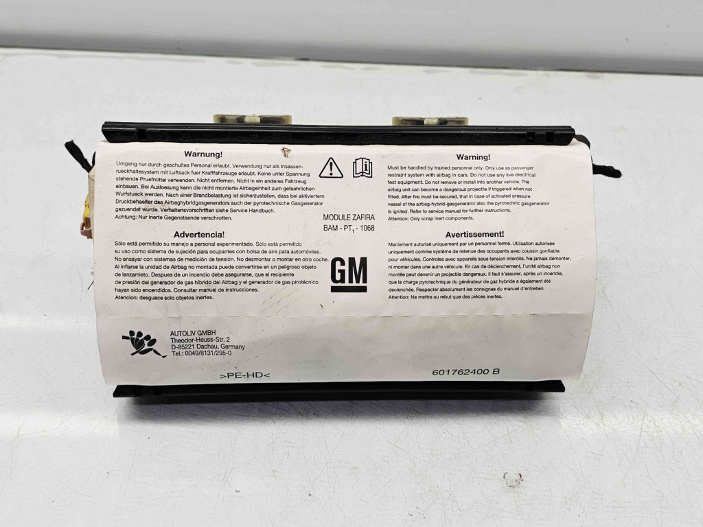 Airbag pasager Opel Zafira B (A05) [Fabr 2006-2011] 13111177