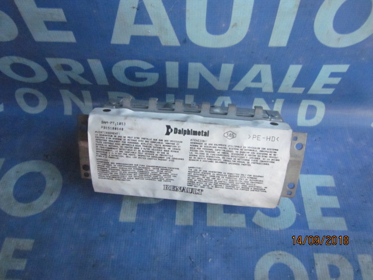 Airbag pasager Renault Clio ; 8200303498G