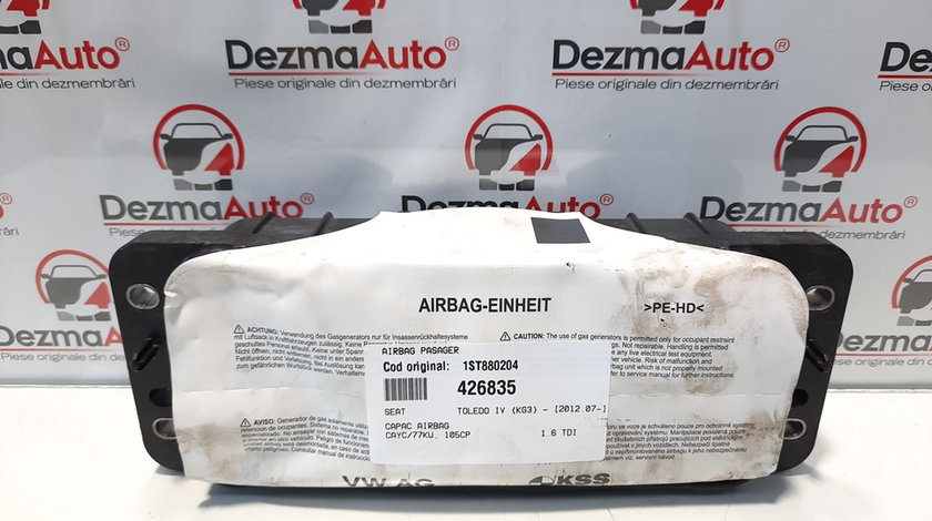 Airbag pasager, Seat Toledo 4 (KG3) [Fabr 2012-2018] 1ST880204 (id:426835)