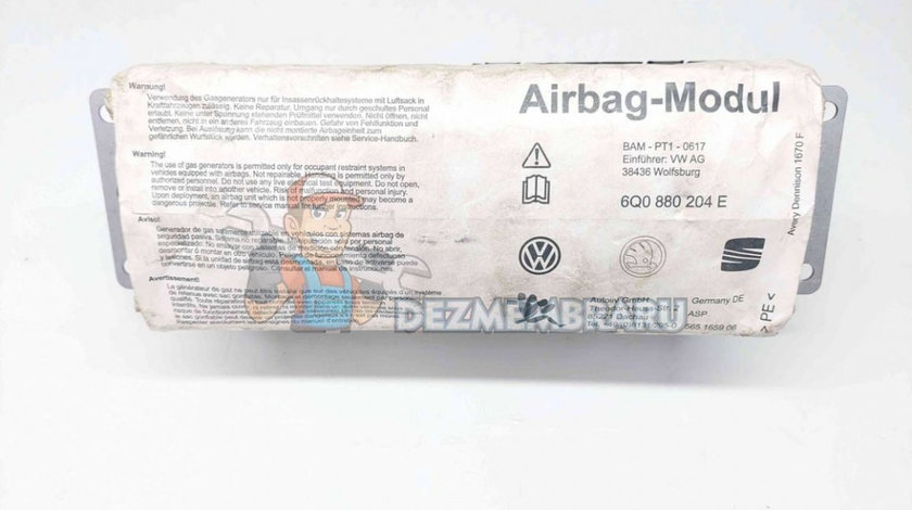 Airbag pasager SKODA Fabia 1 Combi (6Y5) [Fabr 2000-2008] 6Q0880204E