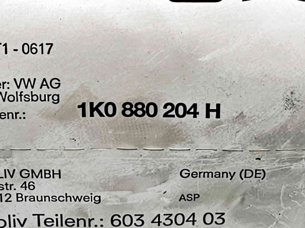 Airbag pasager Skoda Octavia 2 (1Z3) [Fabr 2004-2013] 1K0880204H